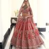 Red Peacock Lehenga