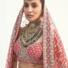 Red Peacock Lehenga