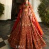 Burnt Orange Lehenga Set